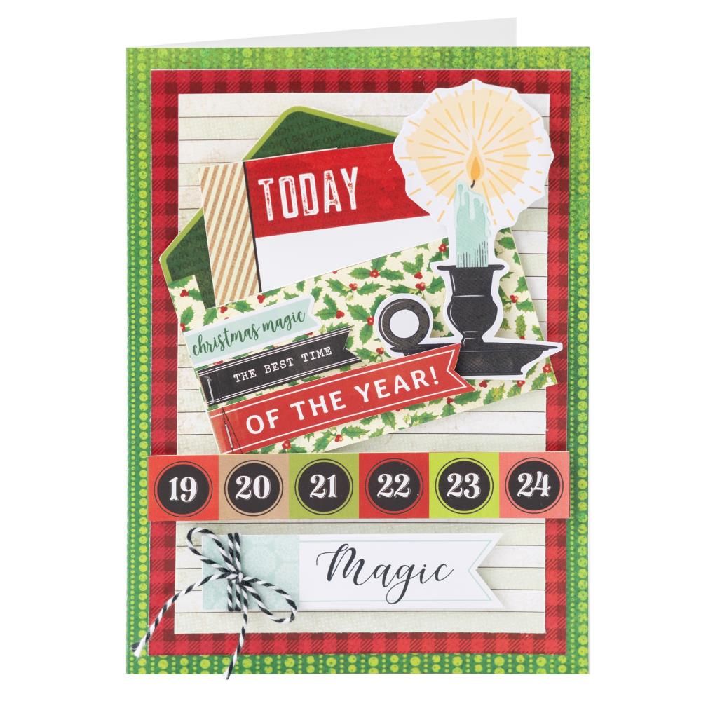 Evergreen &amp; Holly Paper Pad 12in / Bloc de Papel de Navidad Papel American Crafts