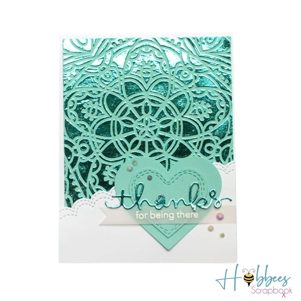 Minc Mint &amp; Light Pink Reactive Foil / Rollo de Papel Metalizado Menta con Rosa Claro Foil Heidi Swapp