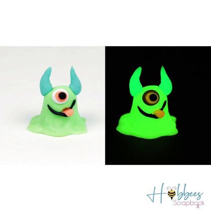 Bake Shop Oven-Bake Clay Glow in the Dark / Arcilla Brillo en la Oscuridad Modelado Sculpey