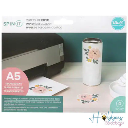 Spin It Water Slide Paper / Papel Transferible Acetato y Especializados We R Memory Keepers