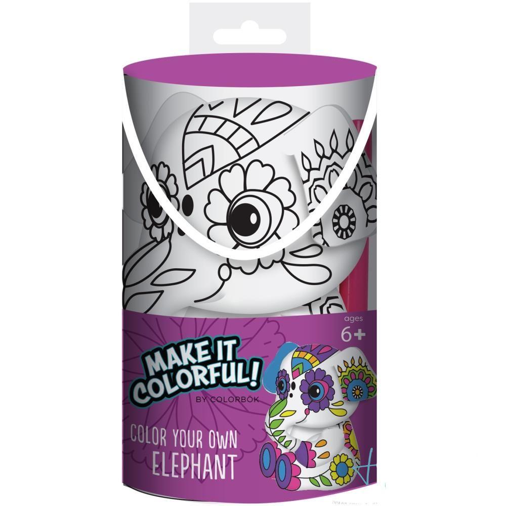 Make it Colorful Elephant / Colorea tu Elefante Regalos Colorbok