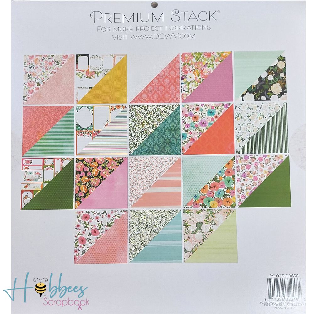 Wildflower Cardstock / Block de Cartulina Flor Silvestre Papel DCWV