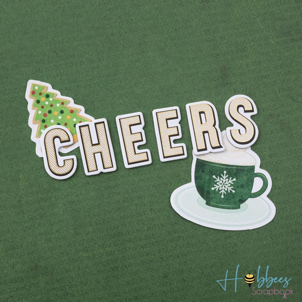 Evergreen &amp; Holly Thickers Stickers / Pegatinas de Alfabeto Stickers Vicki Boutin