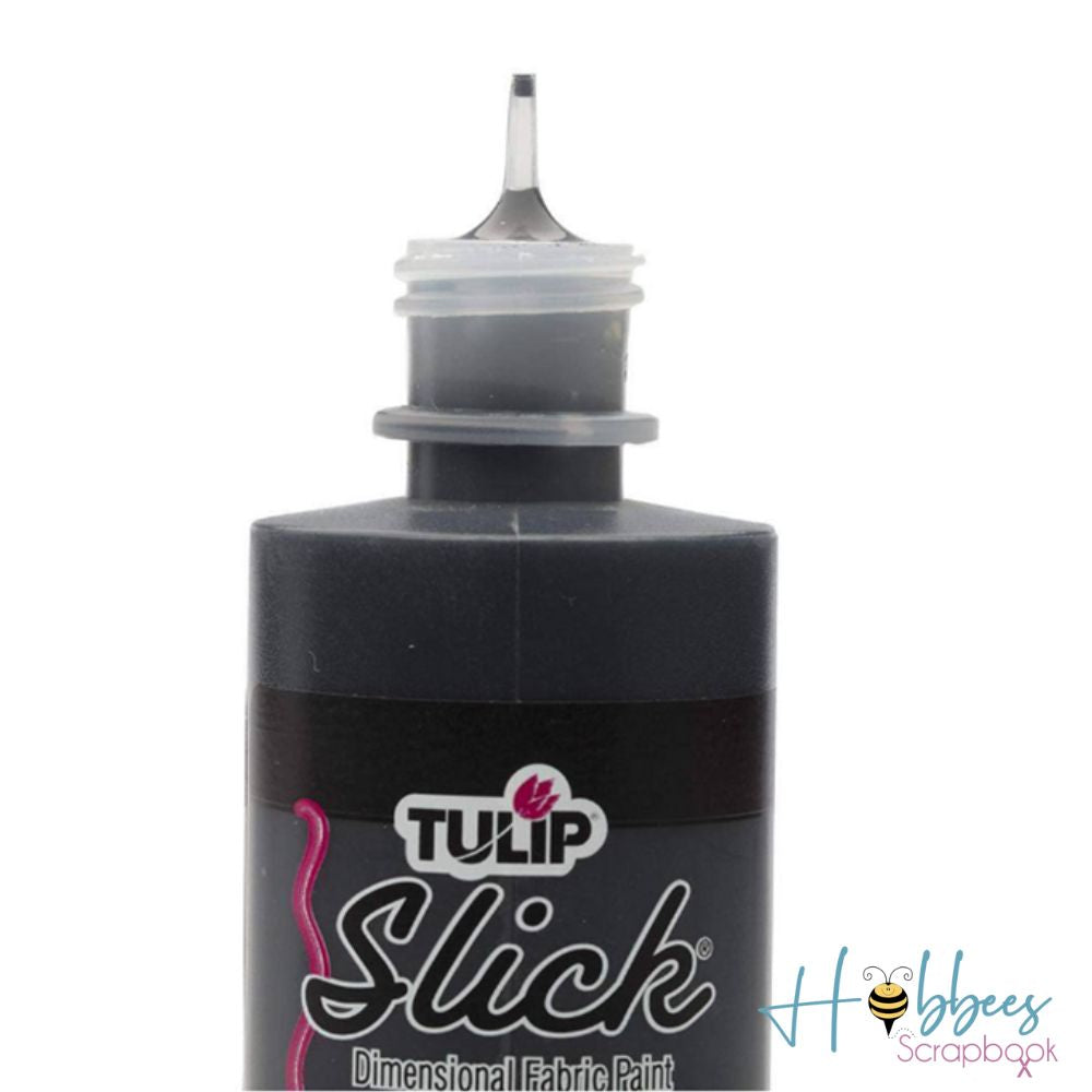 TULIP 17373 Dimensional Fabric Paint 4oz Metallic Black