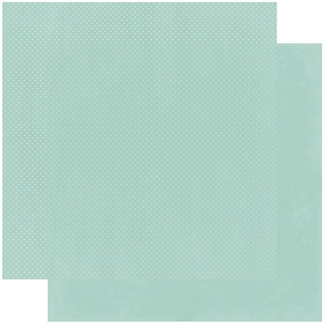 Island Mist Dot Cardstock / Cartulina Textuizada de Puntitos Doble Cara Papel, Hojas Sueltas BoBunny