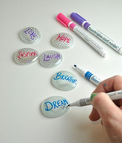 Glass Paint Marker Multi-Pack / Marcadores para Vidrio y Cerámica. Marcadores &amp; Plumones DecoArt