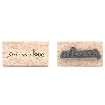 First Come Love Stamp / Sello de Goma &quot;Primero Llega el Amor&quot; Estampas American Crafts