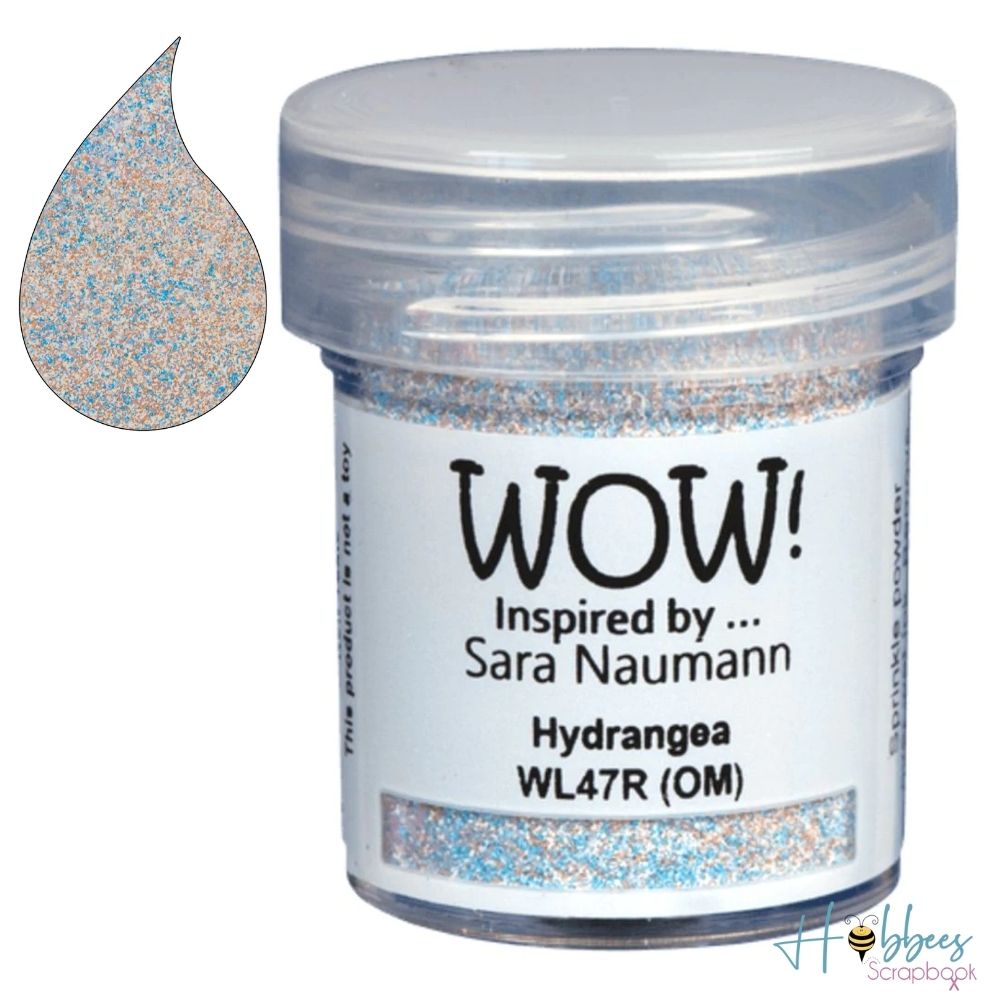 Hydrangea Embossing Powder / Polvo de Embossing Azul Arena Opaco Polvos de Embossing Wow!