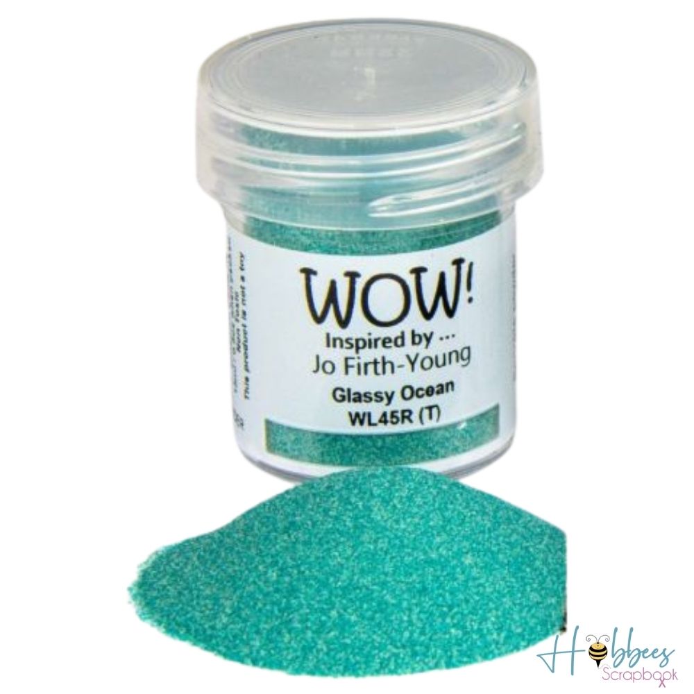 Glassy Ocean Embossing Powder / Polvo de Embossing Azul Agua Translúcido Polvos de Embossing Wow!