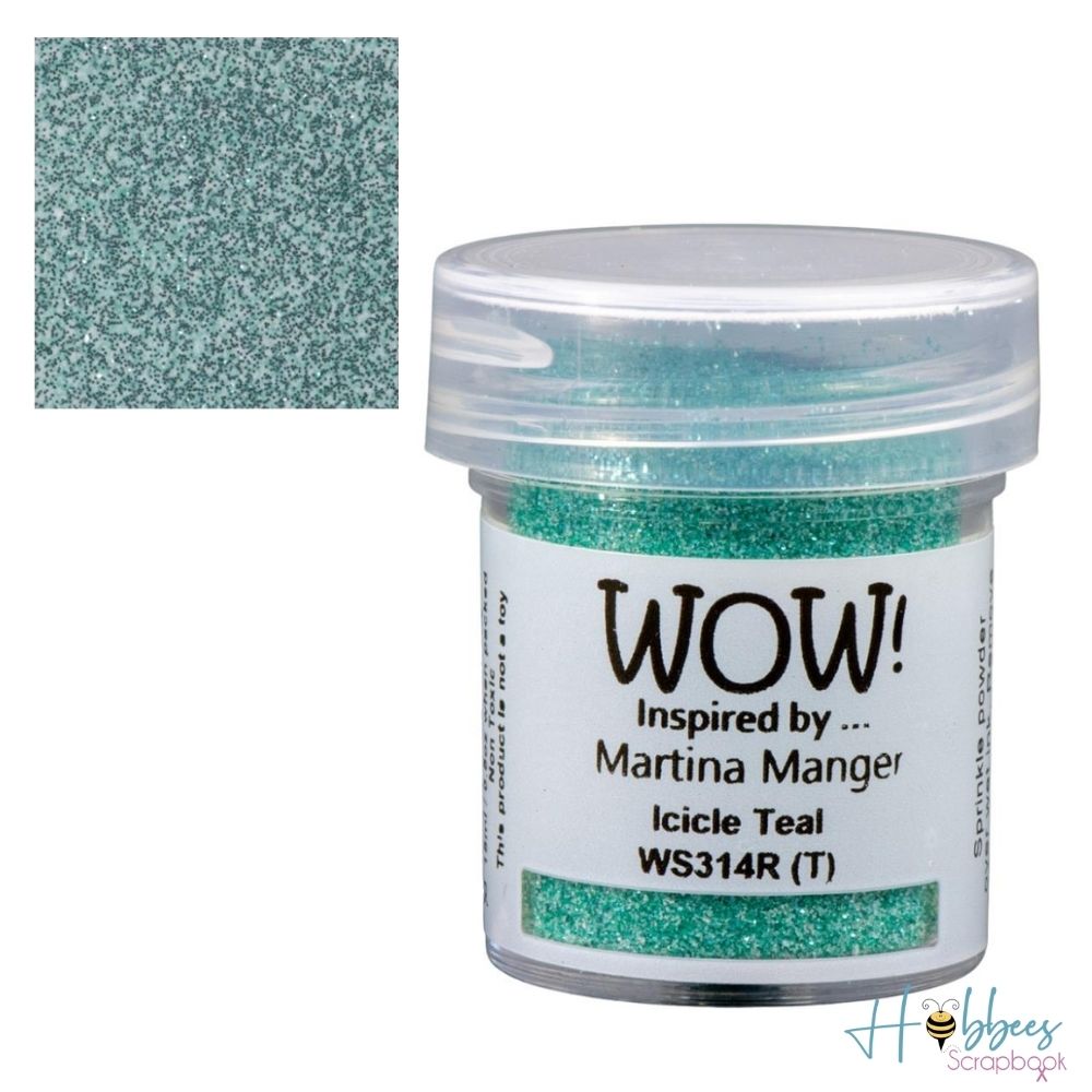 Icicle Teal Embossing Powder / Polvo de Embossing Verde Azulado Polvos de Embossing Wow!