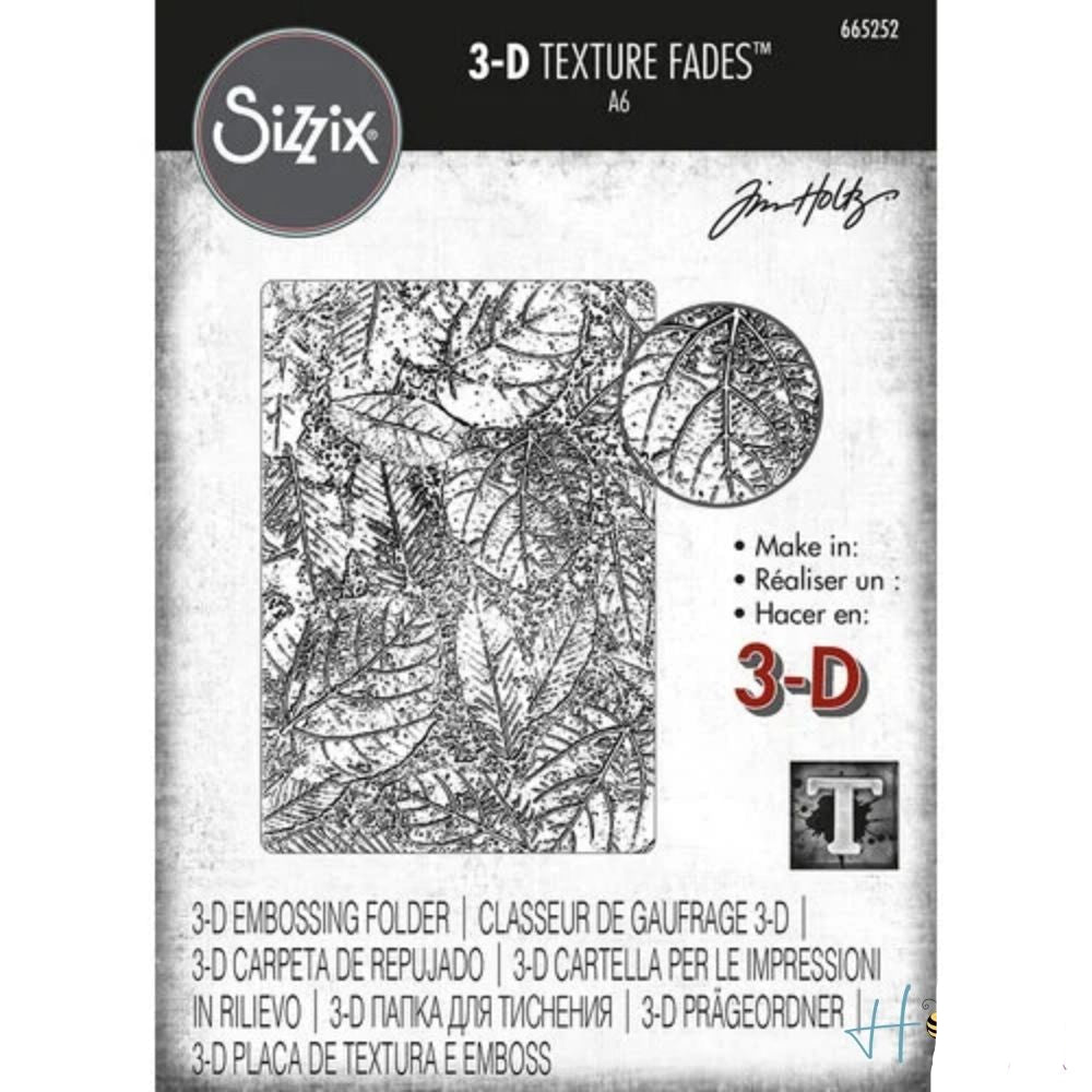 3D Textured Impressions Foliage  / Folder de Grabado 3D Follaje Folders de Grabado Sizzix