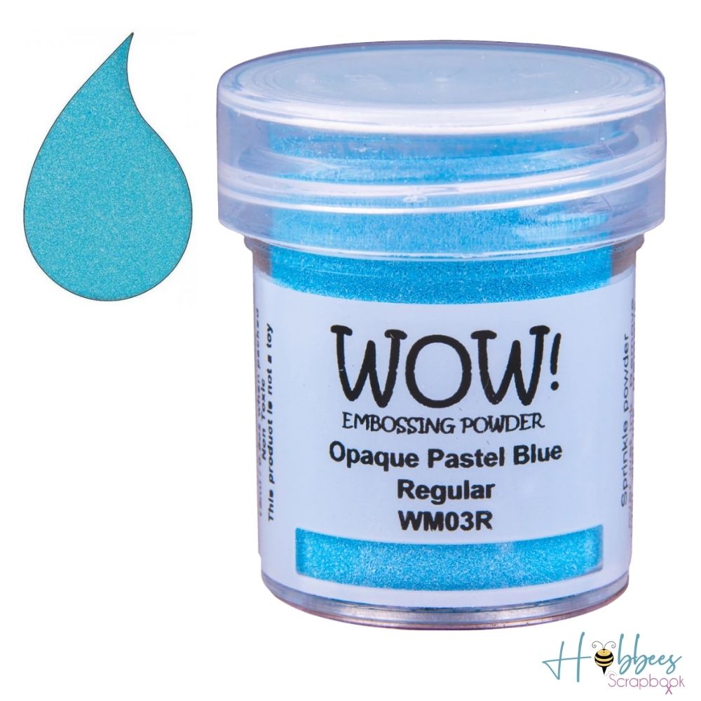 Pastel Blue Embossing Powder / Polvo de Embossing Azul Pastel Opaco Polvos de Embossing Wow!