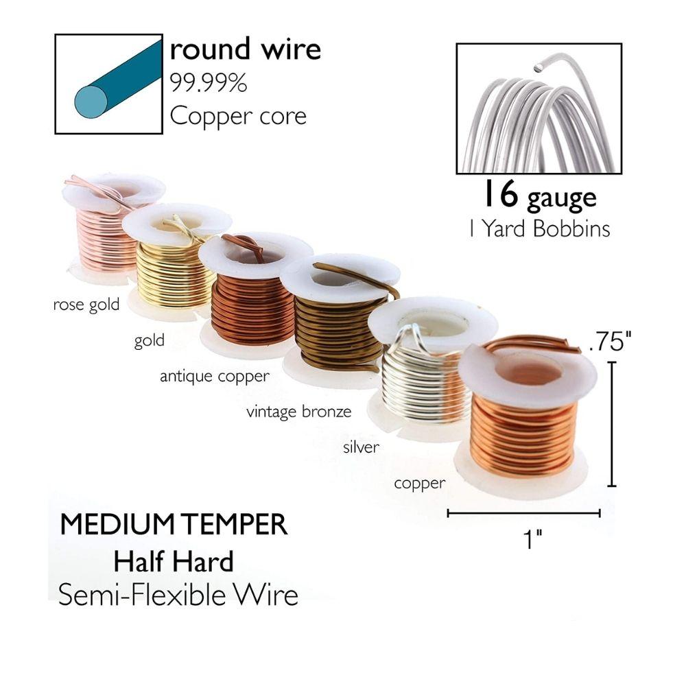 Craft Wire Tarnish Resistant / Alambre Resistente al Desgaste Accesorios Bead Smith