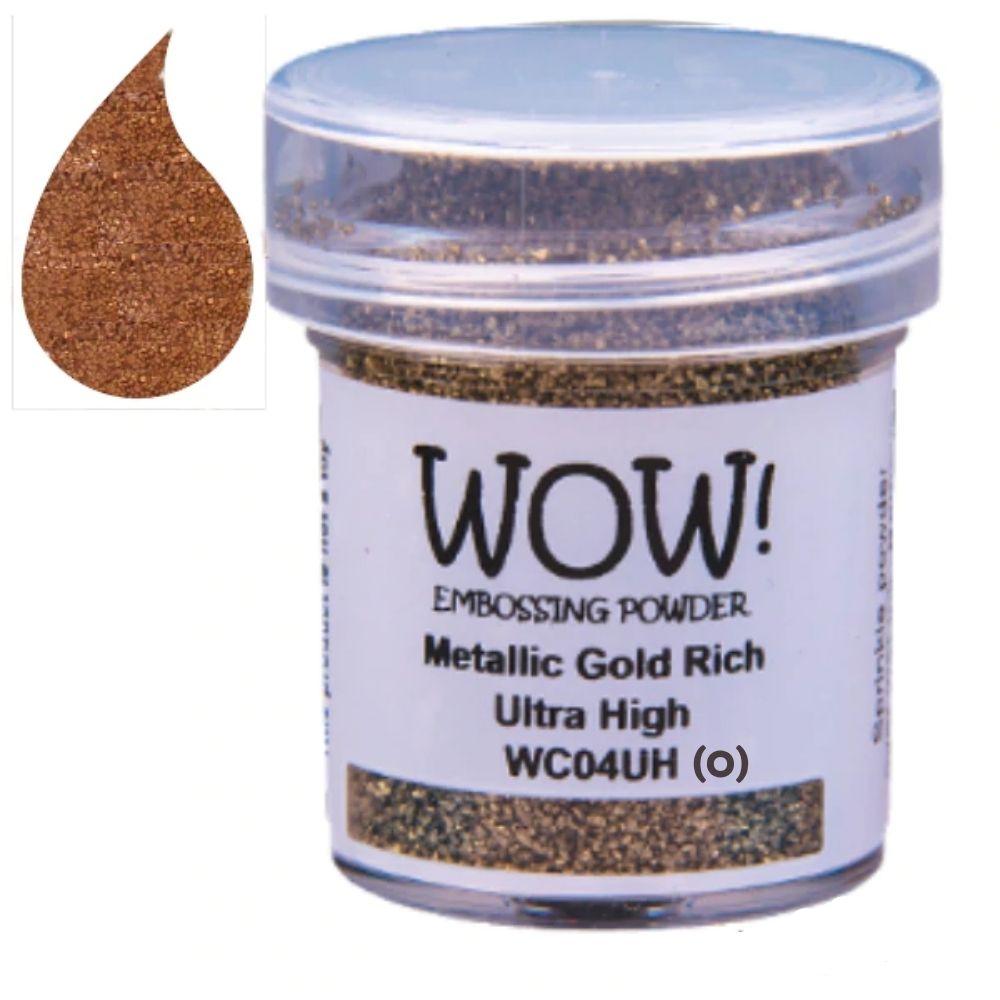 Metallic Gold Rich Embossing Powder / Polvo de Embossing Dorado Alto Realzado Polvos de Embossing Wow!