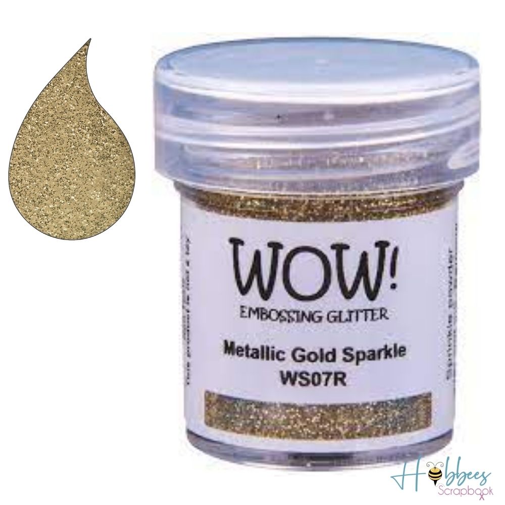 Metallic Gold Sparkle Embossing Powder / Polvo de Embossing Oro Metálico Brillante Polvos de Embossing Wow!