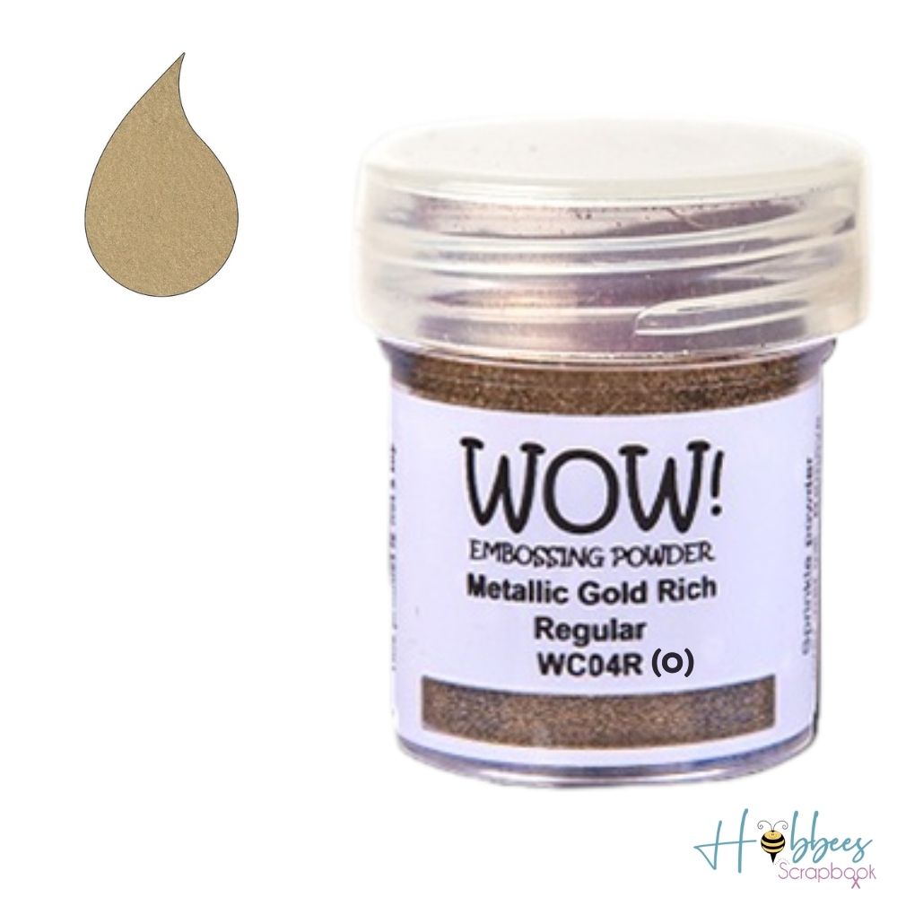 Gold Rich Embossing Powder / Polvo de Embossing Oro Opaco Polvos de Embossing Wow!