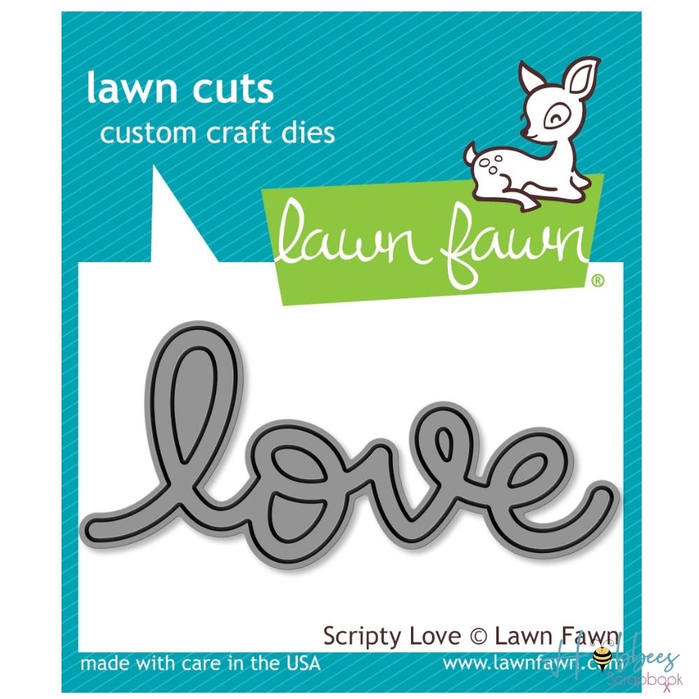 Scripty Love Die / Suaje de Love Dados de Corte / Suajes / Troqueles Lawn Fawn