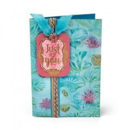 3D Textured Impressiones Lily Pond / Folder de Grabado Estanque de Lirios Folders de Grabado Sizzix