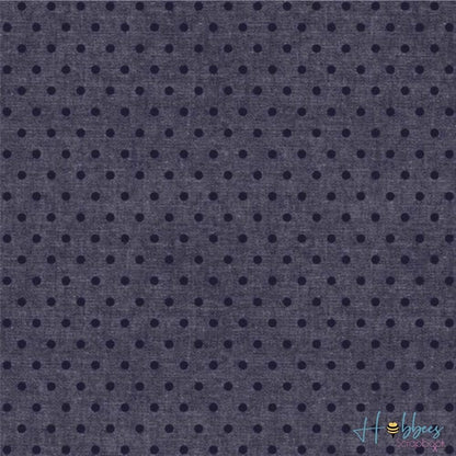 Denim Blues Navy Dots / Hoja de Papel con Mezclilla Puntos Azul Marino Papel, Hojas Sueltas We R Memory Keepers