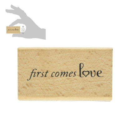 First Come Love Stamp / Sello de Goma &quot;Primero Llega el Amor&quot; Estampas American Crafts