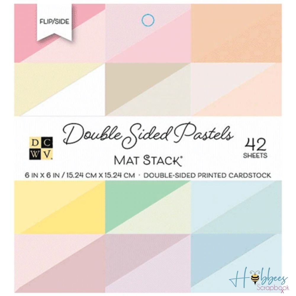 Dcwv Cardstock Stack - Pastels - 12 x 12 Inches - 58 Sheets