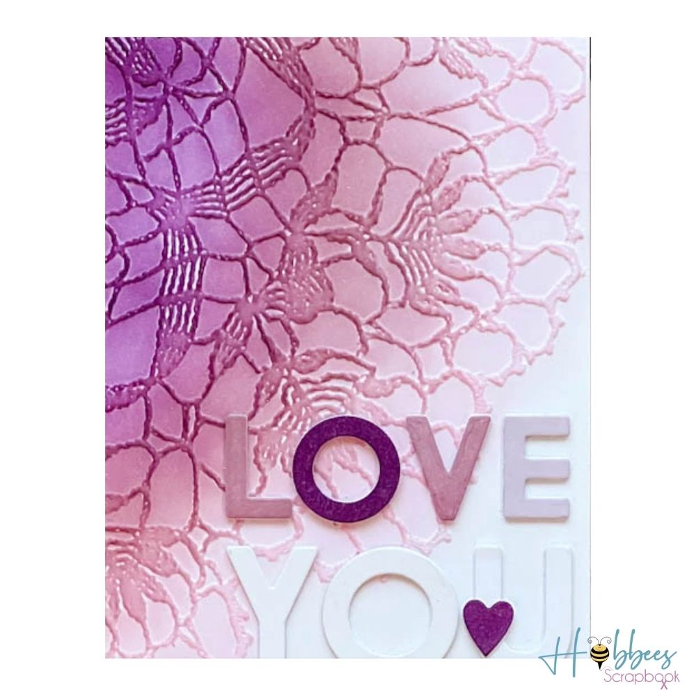 3D Textured Impressions Doily / Folder de Grabado 3D Blonda Folders de Grabado Sizzix