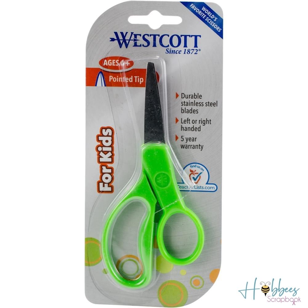 Kids Value Pointed Tip Scissors 5&quot; / Tijeras con Punta Puntiaguda para Niños Tijeras / Cutters Westcott