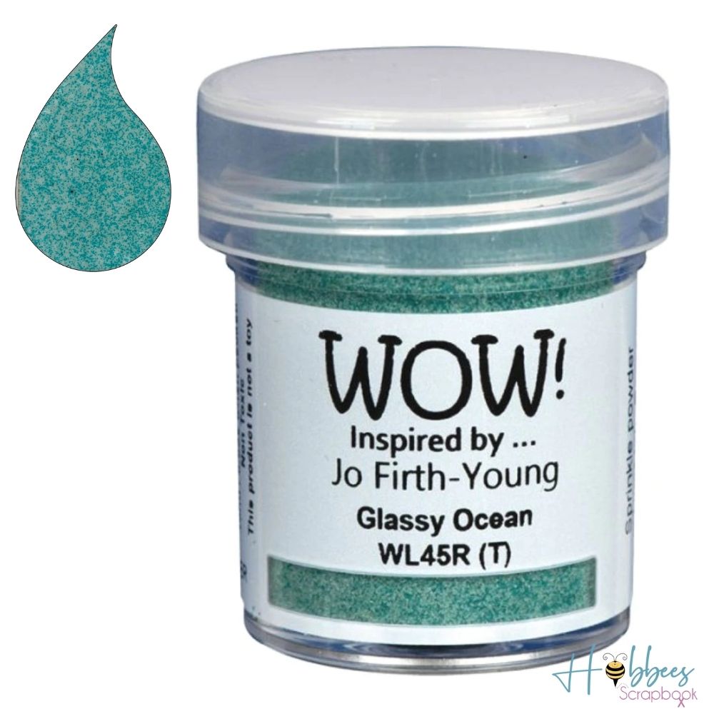 Glassy Ocean Embossing Powder / Polvo de Embossing Azul Agua Translúcido Polvos de Embossing Wow!