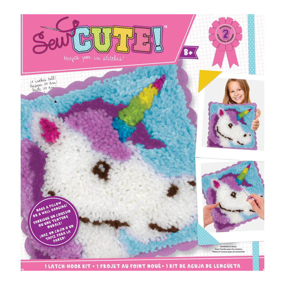 Sew Cute! Hook Kit Unicorn / Kit de Unicornio Adornos / Embellishments Colorbok