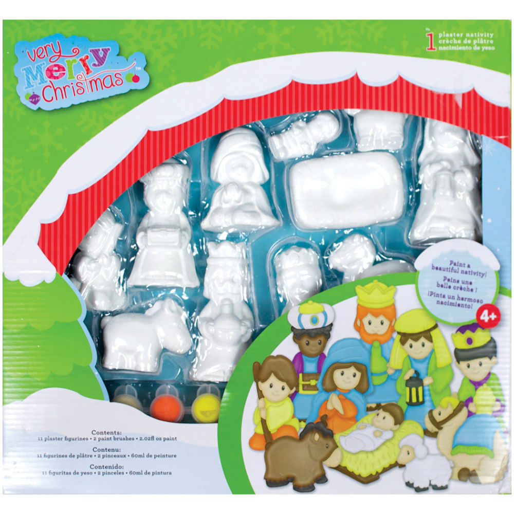 Plaster Nativity Kit / Nacimiento para Pintar Kits / Sets Colorbok