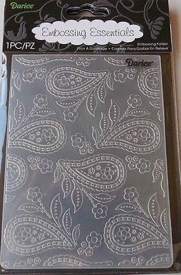 Embossing Paisley Background  / Folder de Grabado Bacterias y Flores Folders de Grabado Darice