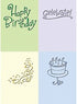 Folder de Grabado / Embossing Folder Birthday 4 pieces Descontinuado Cuttlebug