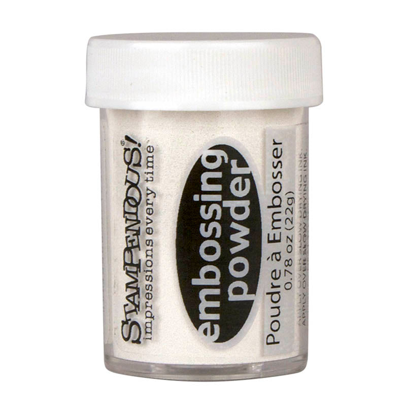 White Opaque Embossing Powder / Polvo de Realce Blanco Opaco Polvos de Embossing Stampendous