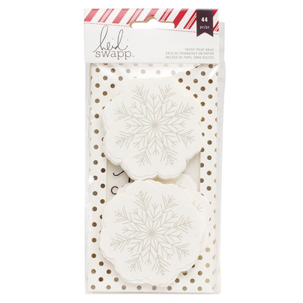 Snowflake Paper Candy Bags / Dulceros de Papel Copo de Nieve Bolsas Heidi Swapp