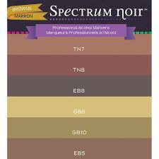 Spectrum Noir Browns 6 pz. / Marcadores con Base de Alcohol Marcadores &amp; Plumones Crafter&