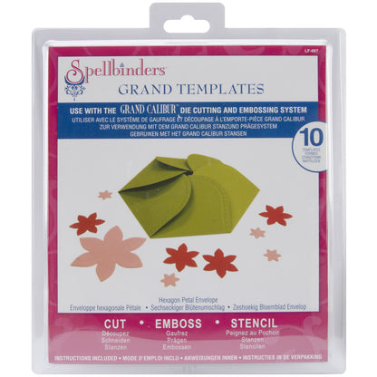 Hexagon Petal Envelope / Cajita Hexagonal Petalos Dados de Corte / Suajes / Troqueles Spellbinders