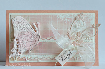 Tiny´s Butterflies Die &amp; Stamp / Set de Suajes y Sellos de Mariposas Dados de Corte / Suajes / Troqueles Marianne design