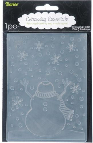 Snowman Arms Up Embossing Folder / Folder de Grabado Muñeco de Nieve Folders de Grabado Darice