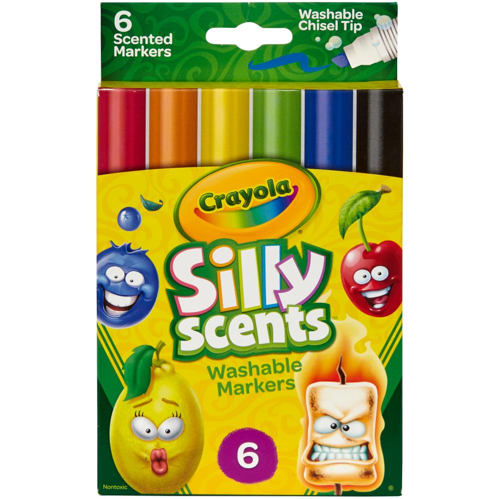 ▷ 10 rotuladores lavables Crayola con aromas 