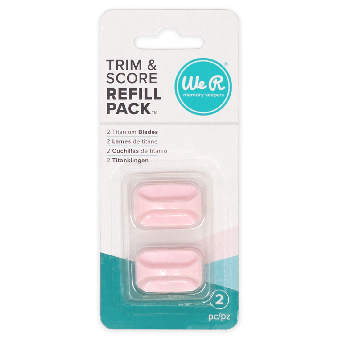 Pink Trim &amp; Score Blade Refill Pack / Cuchillas de Repuesto para Trim Score board Rosa Repuestos We R Memory Keepers