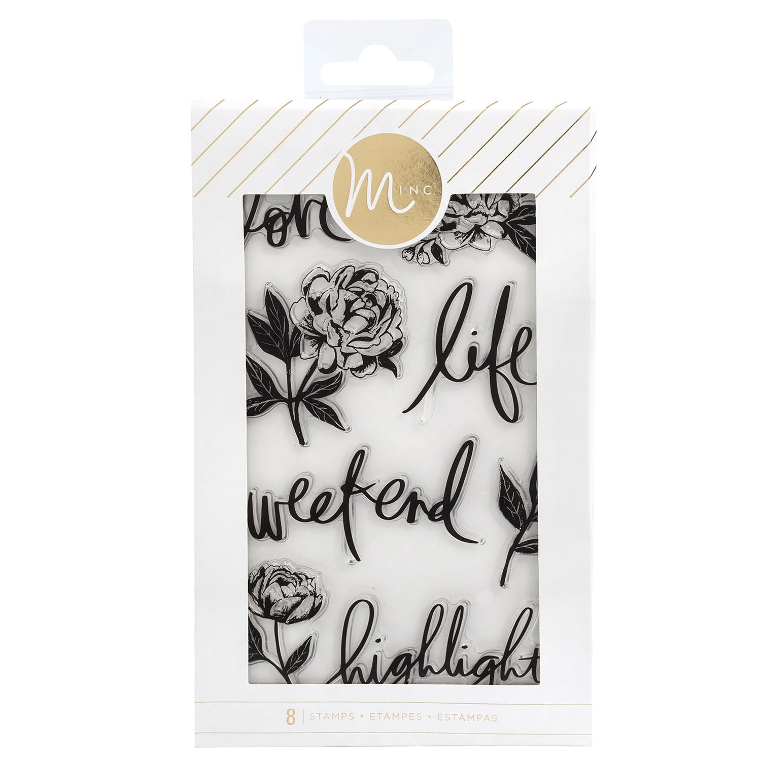 Minc Floral Stamps / Sellos de Polímero Florales Sellos Heidi Swapp