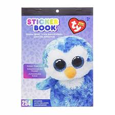 Sticker Book for Kids Beanie Boo Ice Cube Penguin  / Libro con 254 Estampas Animalitos Pingüino Stickers Darice