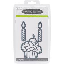 Cupcake and Candles Cut Die / Suaje Cupcake y Velas Dados de Corte / Suajes / Troqueles Darice