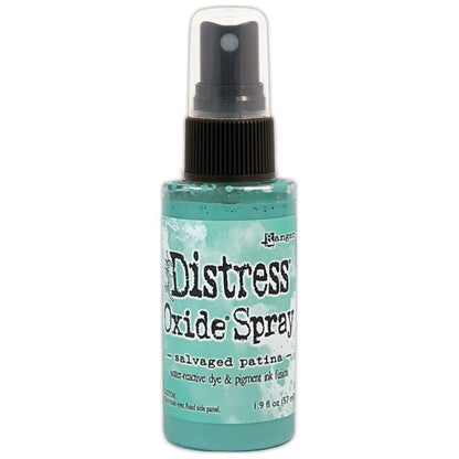 Distress Oxide Salvaged Patina Spray Stain / Tinta en Spray Azul Oxidado Tintas Ranger