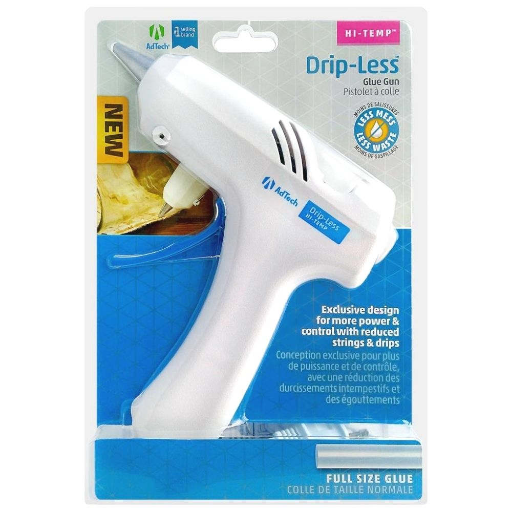 High-Temp Drip Less Glue Gun / Pistola de Silicón Antigoteo Alta Temperatura Adhesivos / Pegamentos Ad Tech