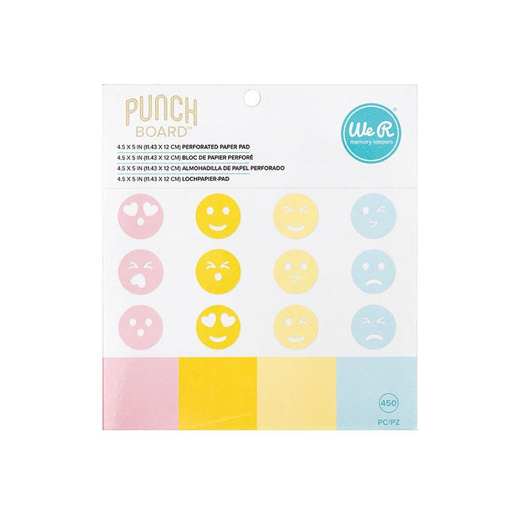 Emoji Paper Pad / Papel Para la Tabla Emoji Punch Board Papel We R Memory Keepers