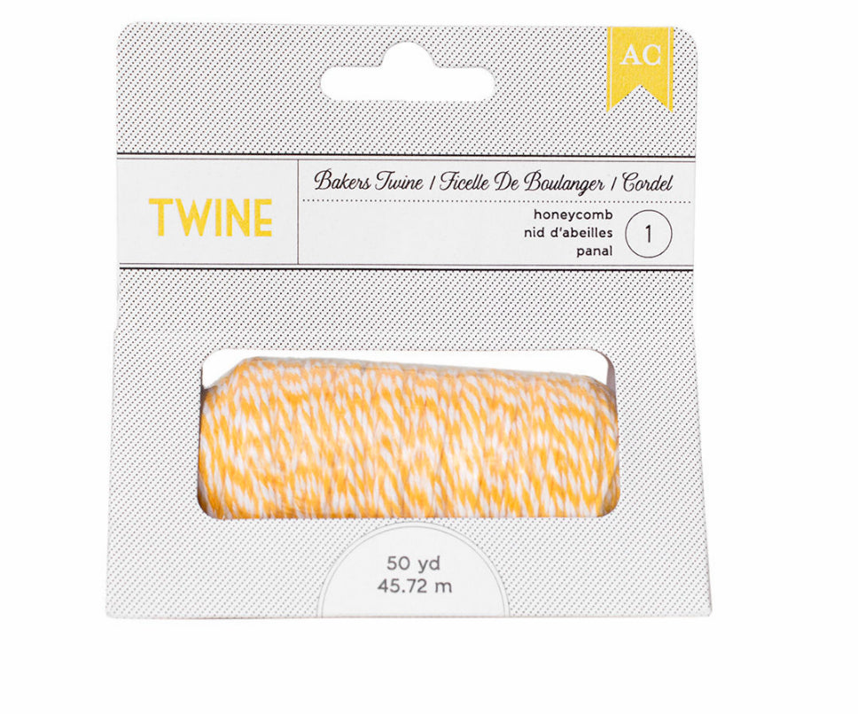 Twine Honeycomb / Hilo Amarillo Listones e Hilos American Crafts