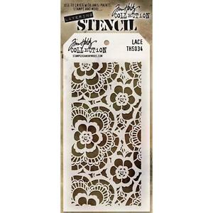 Tim Holtz Layered Stencil Lace / Estencil de Encaje Esténciles / Plantillas Tim Holtz