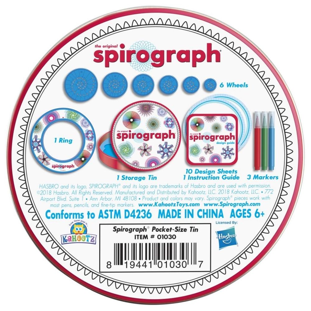 Mini Spirograph Gift Tin / Set de Espirógrafo  Spirograph