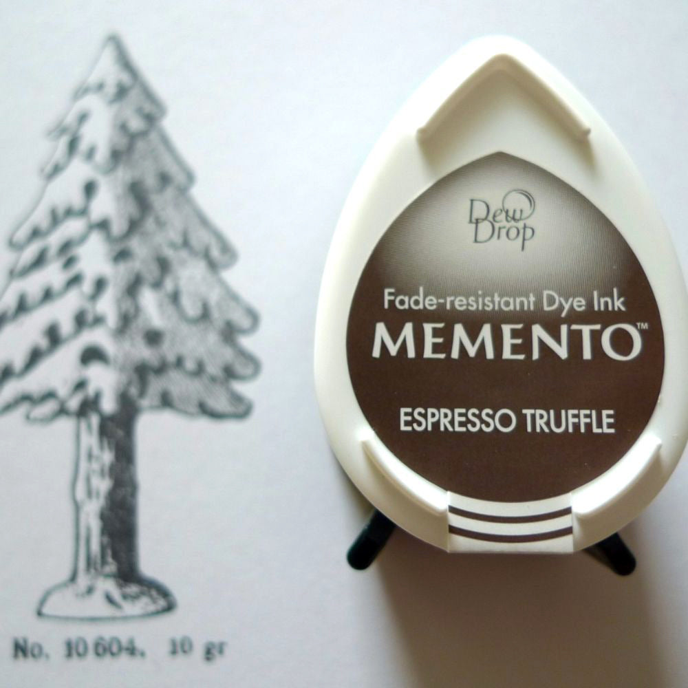 Espresso Truffle Memento Dew Drop / Cojín de Tinta para Sellos Café Tintas TSUKINEKO